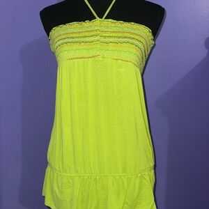 Vibrant Green Strappy Top